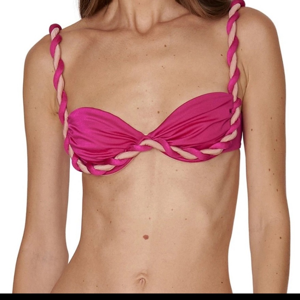 Bahia Maria Olivia twist underwire swim top pink